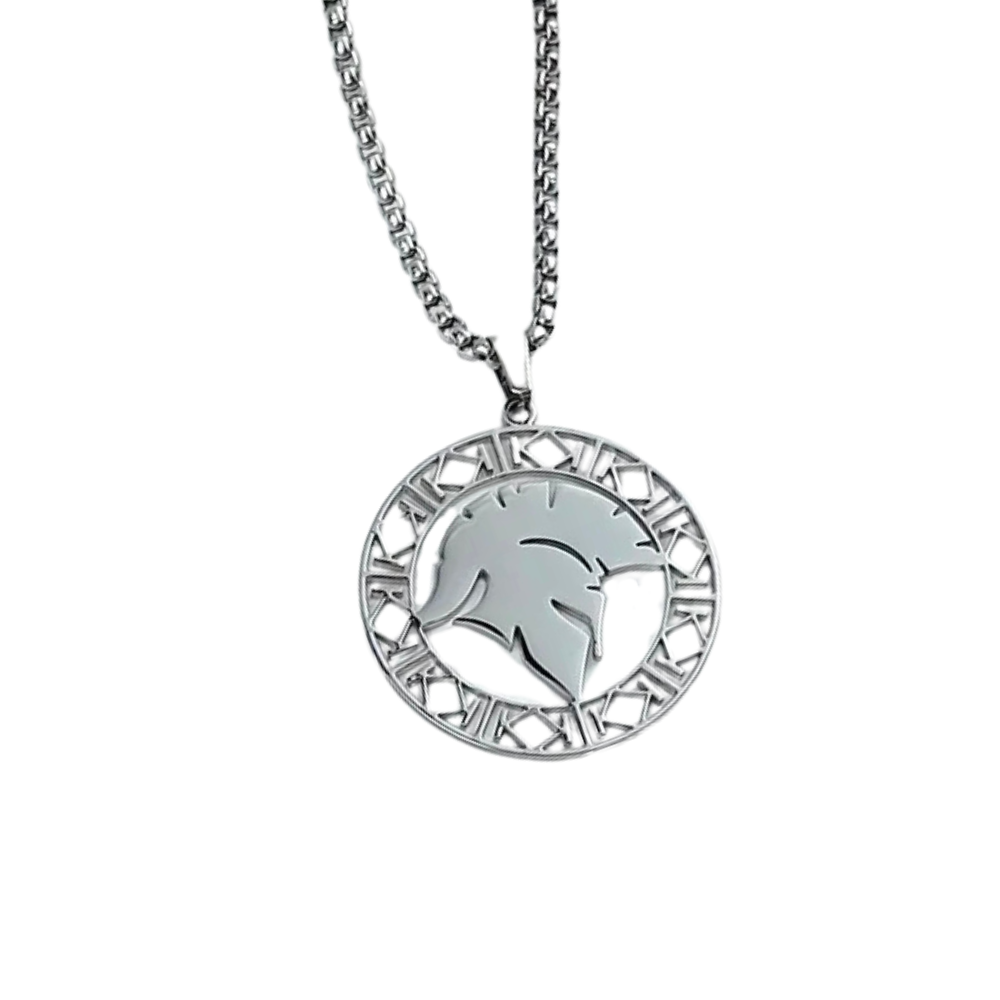 Collier Pendentif Spartan Soldat argent