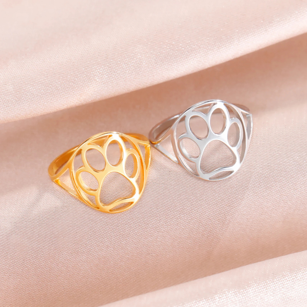Bague Patte de Chien Femme or