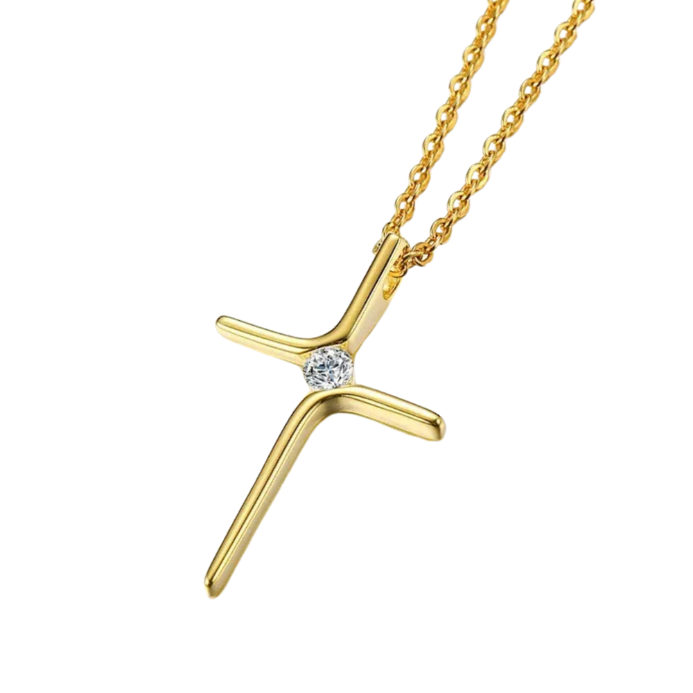 Collier Croix Diamant Femme