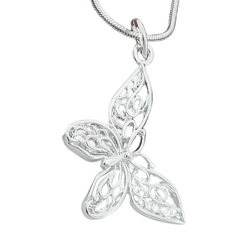 Collier Papillon Dessin