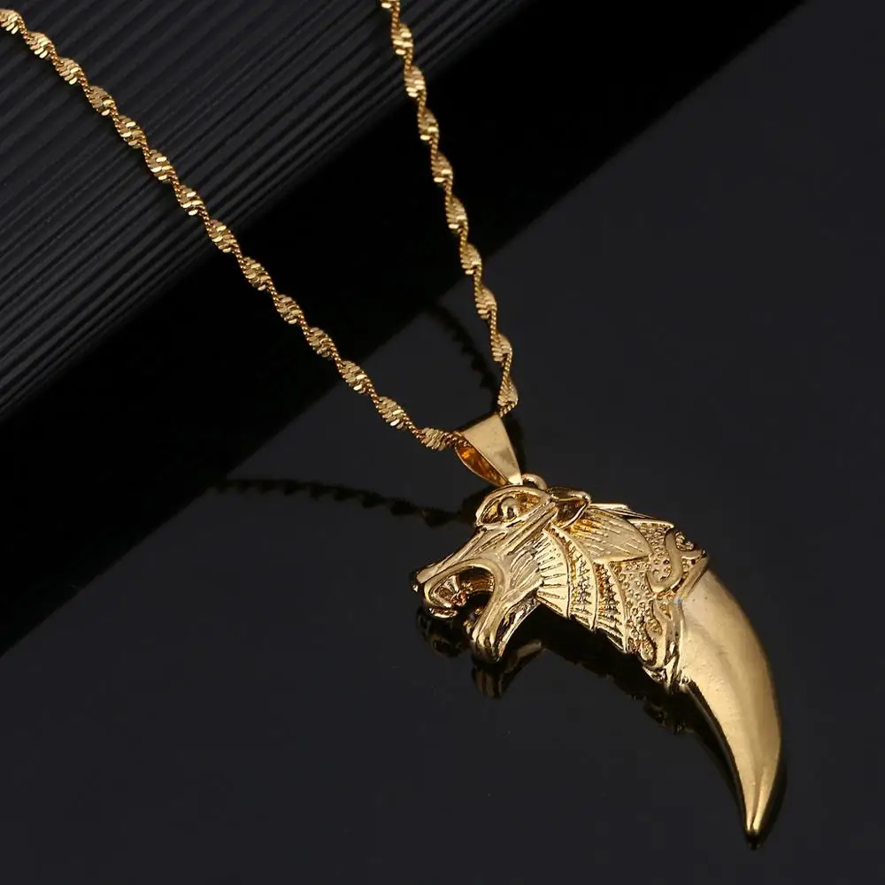 Collier Dent de Loup or