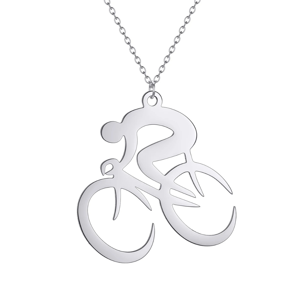 Collier Cycliste argent