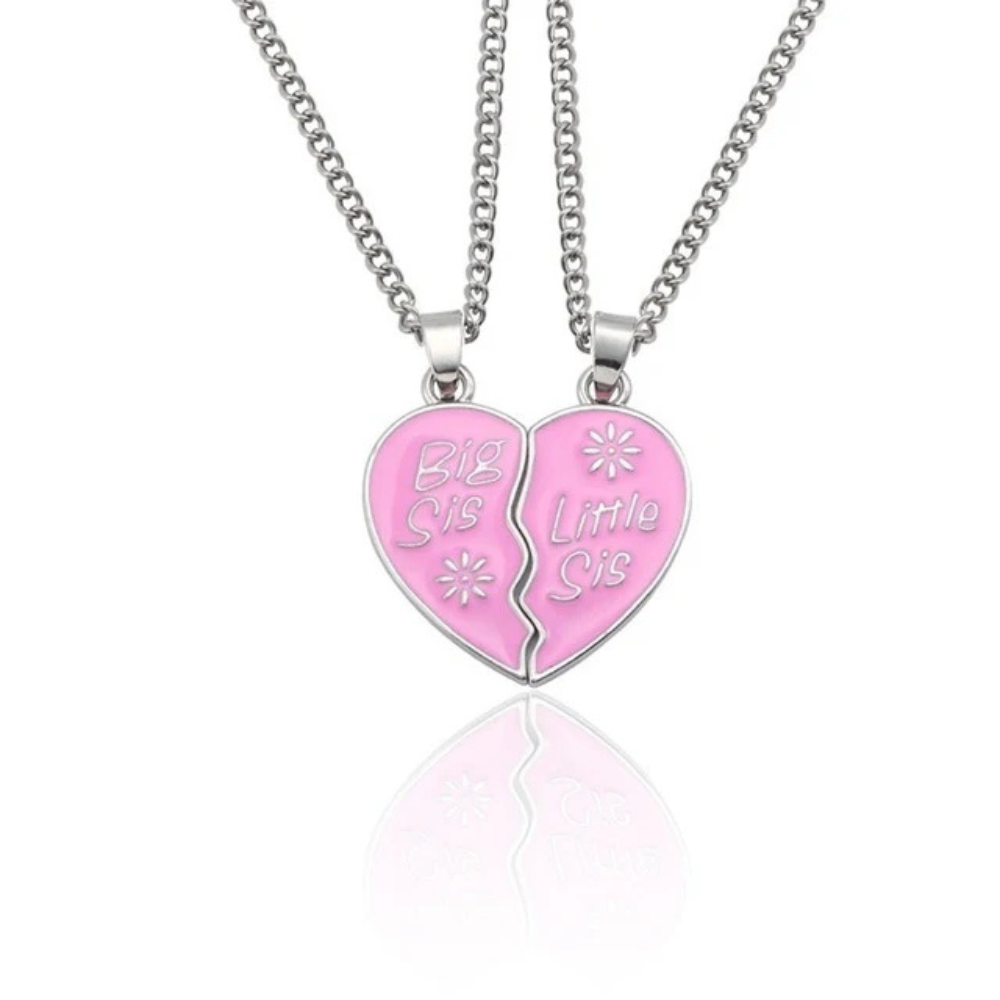 Collier Coeur Big et Lil Sis