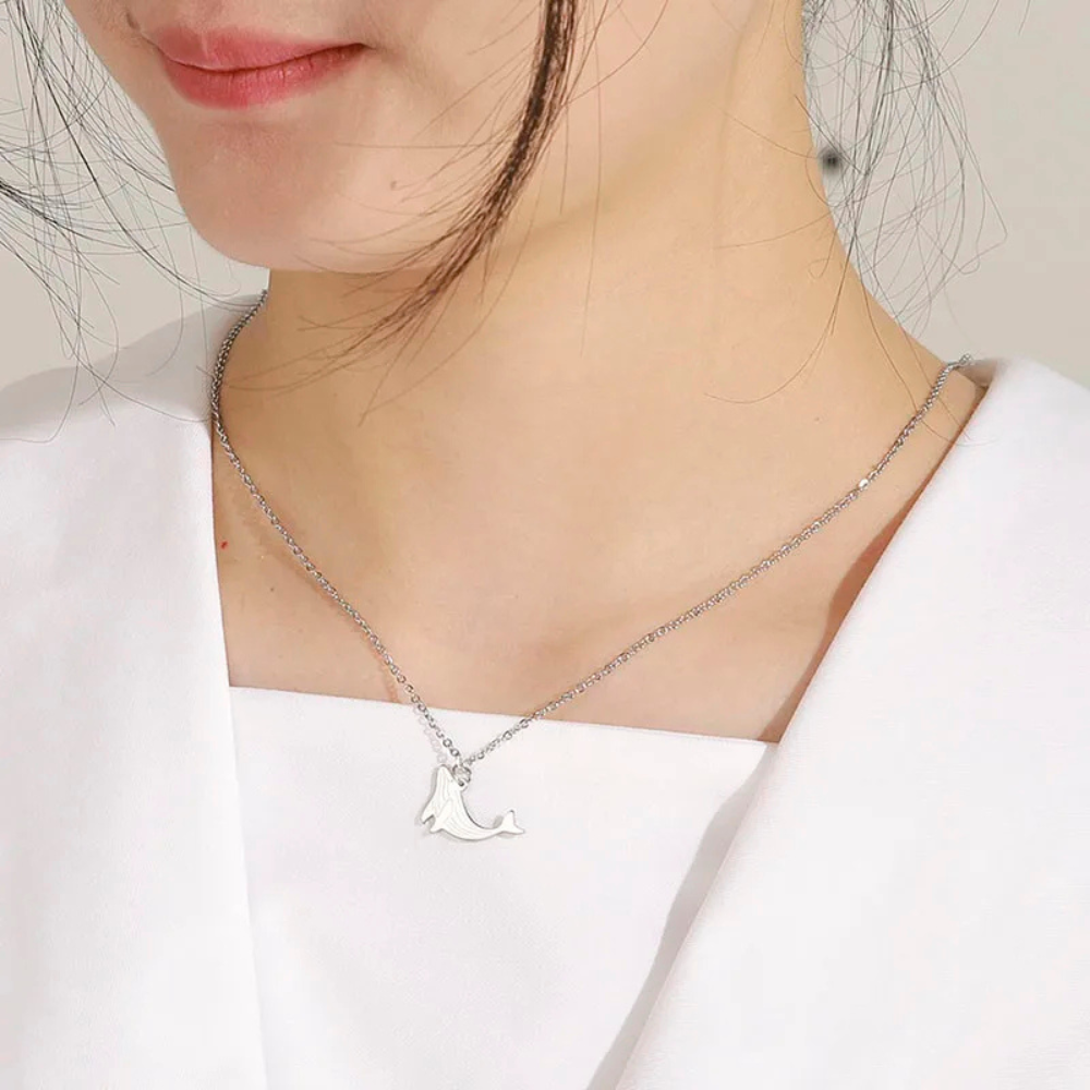 Collier Baleine Acier Inoxydable