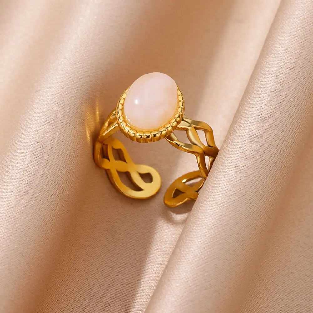 Bague Fantaisie Pierre Rose