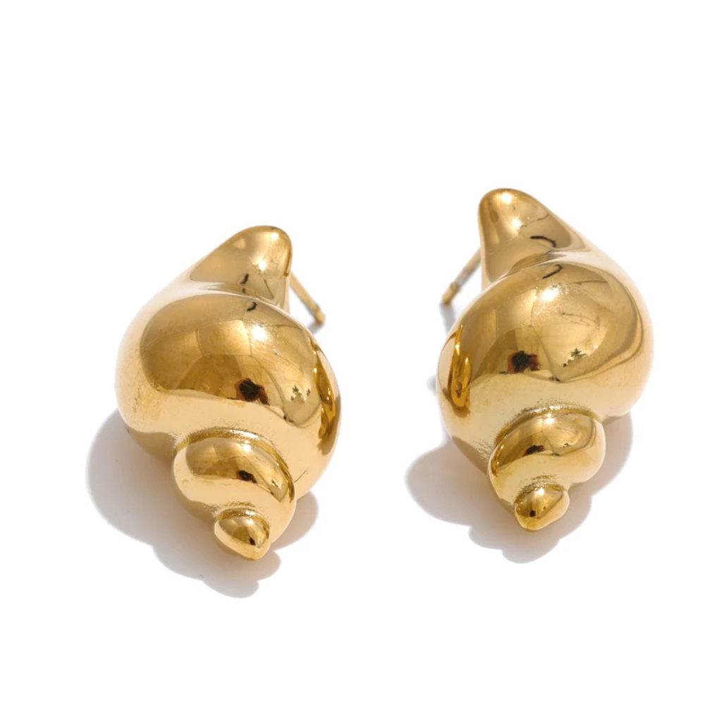Boucles d'Oreilles Coquillage Marin