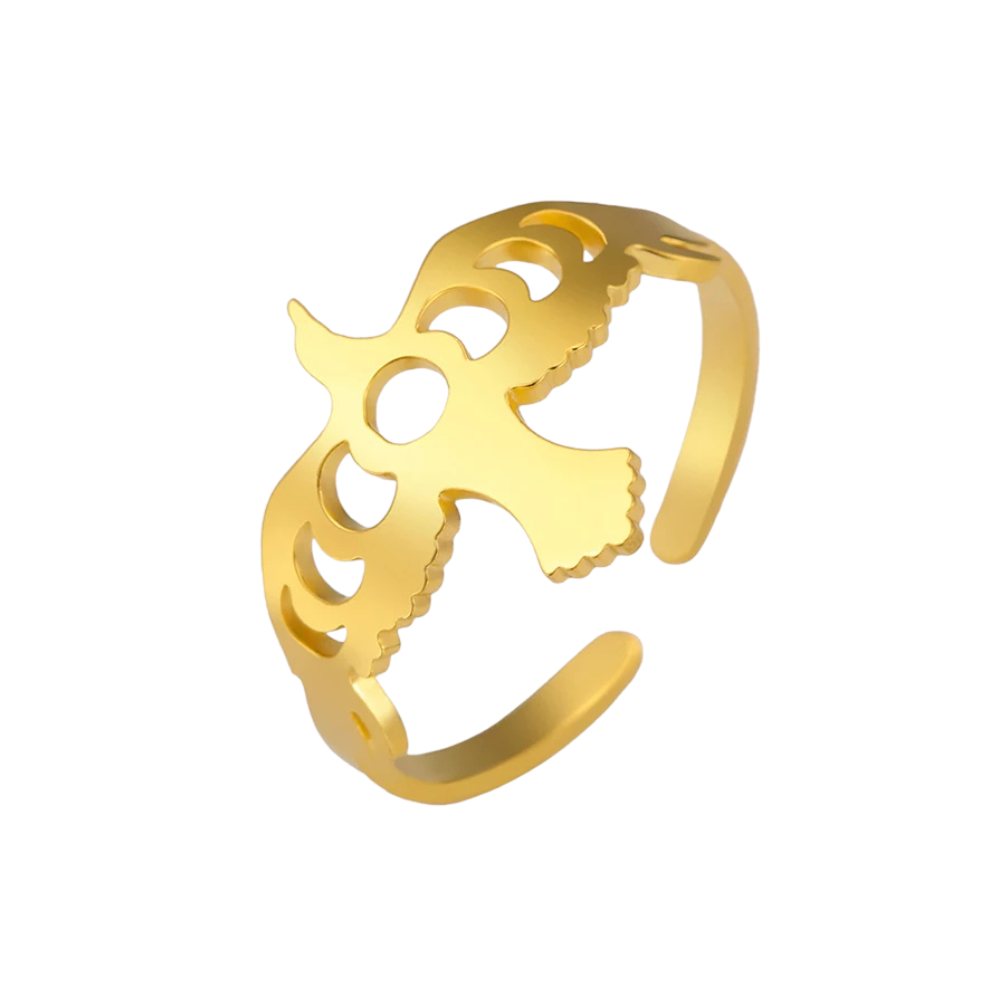 Bague Aigle Lune