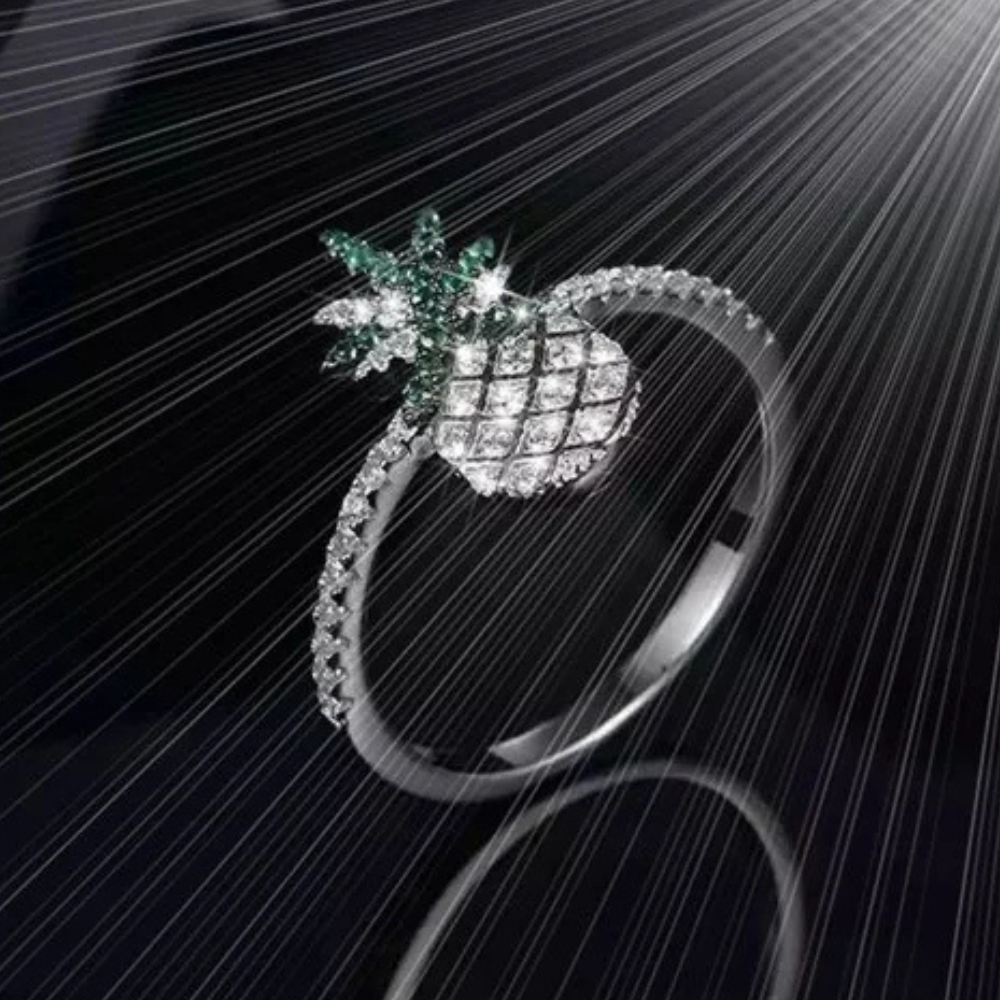 Bague Ananas Strass