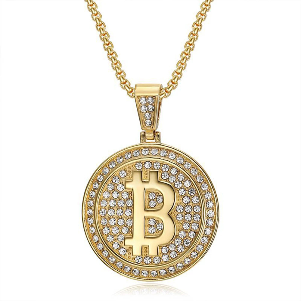 Collier Bitcoin Brillant