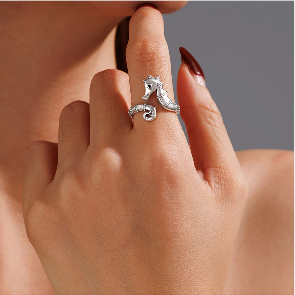 Bague Hippocampe Femme argent