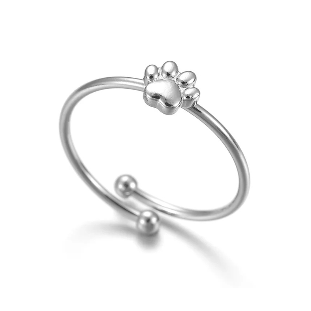 Bague Fine Patte de Chien femme