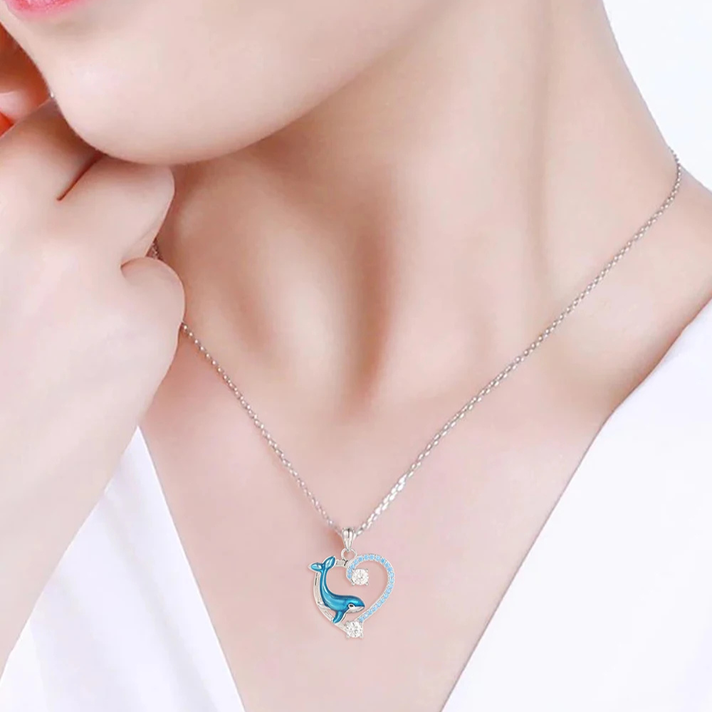 Collier Coeur Baleine femme
