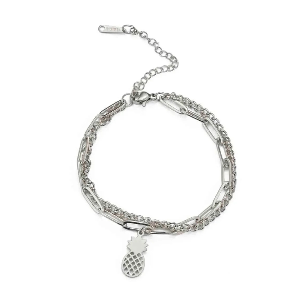 Bracelet Ananas Acier Inoxydable