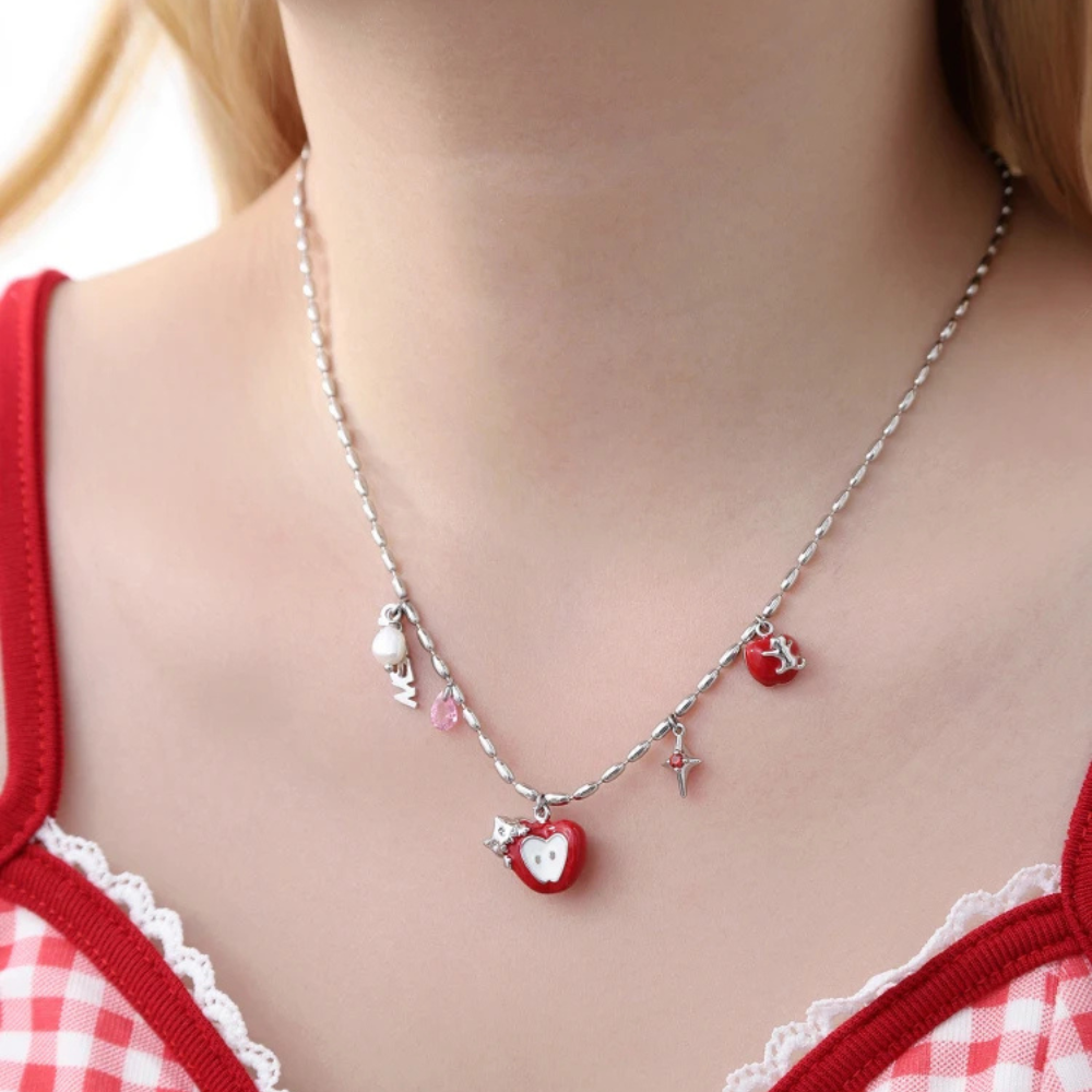 Collier Pomme rouge