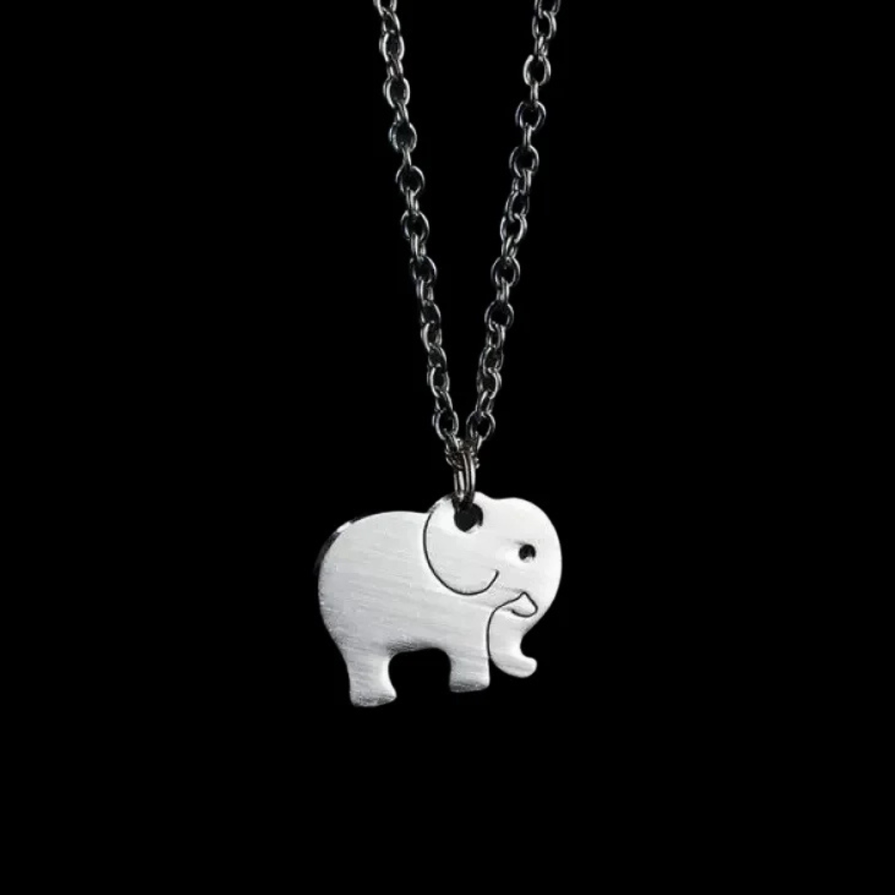 Collier Éléphant pendentif argent