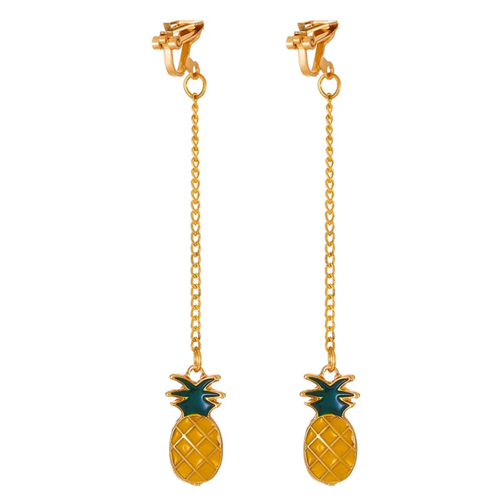 Boucles d'Oreilles Ananas Pendantes