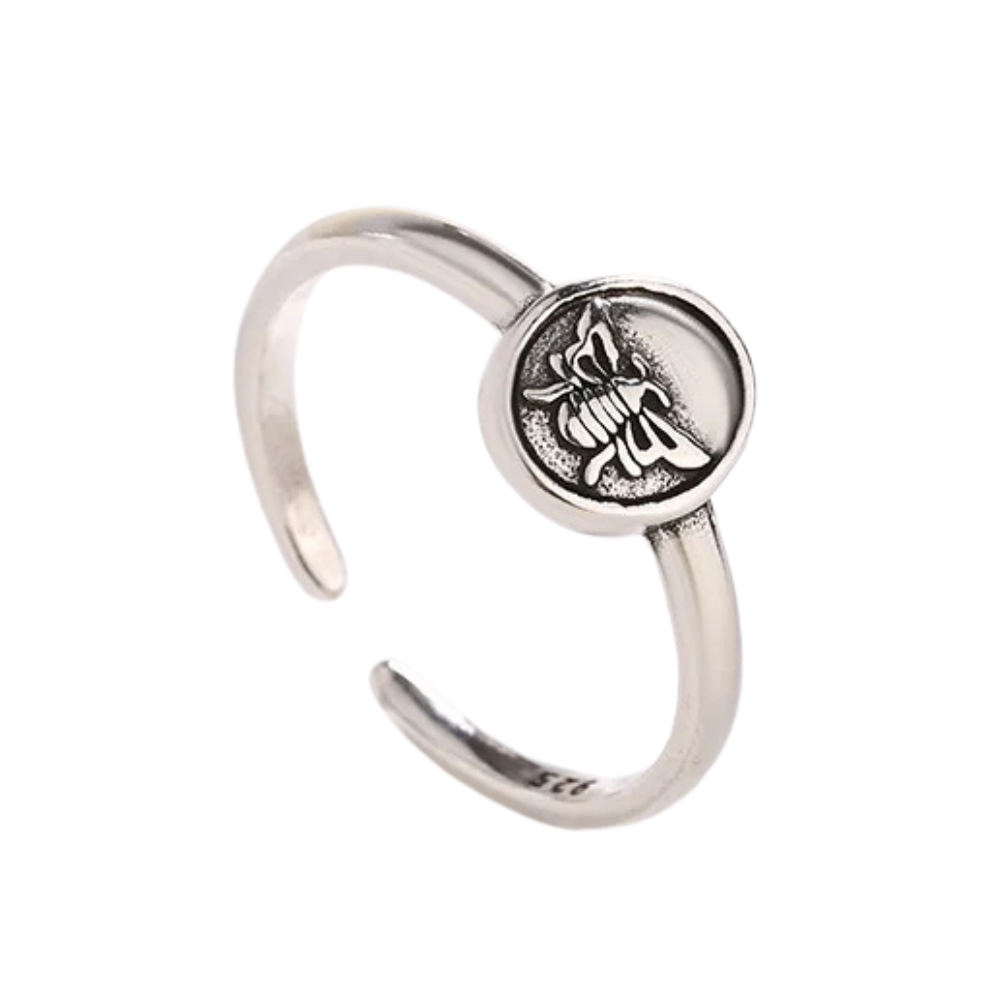 Bague Abeille Acier Inoxydable