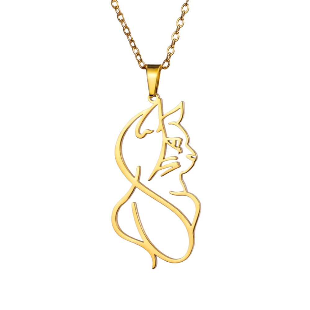 Collier Chat Artistique