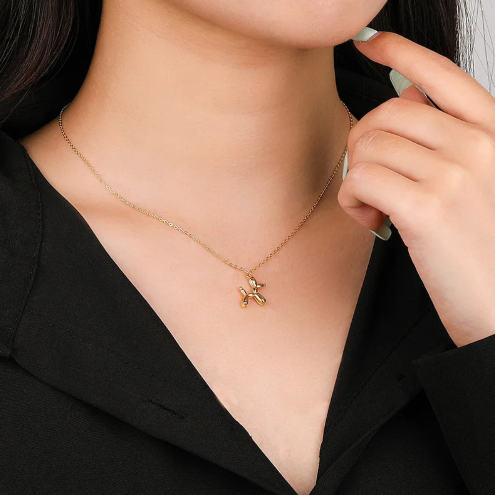 Collier Chien Ballon femme