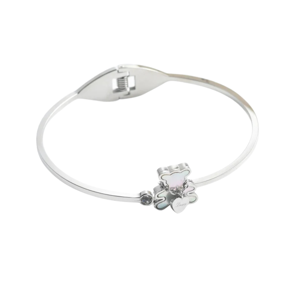 Bracelet Ourson Rigide argent