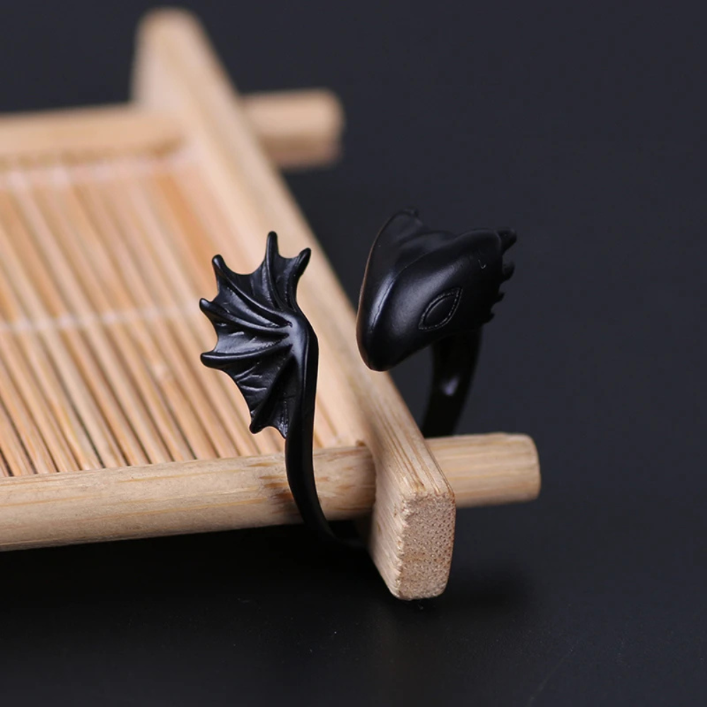 Bague Dragon Noir