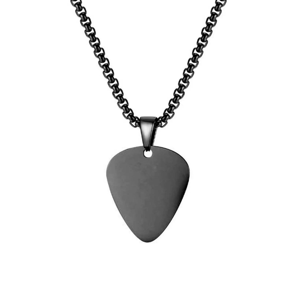 Collier avec Médiator noir