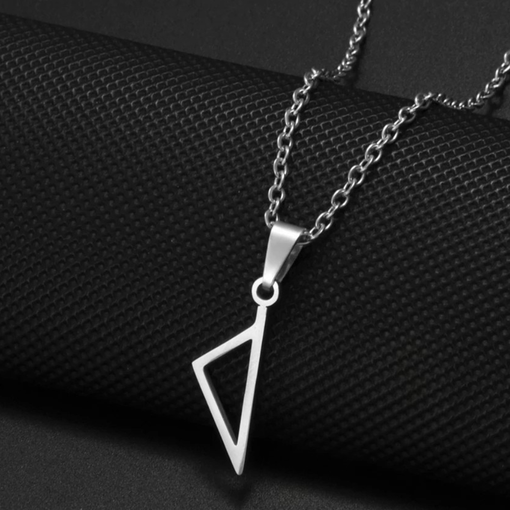 Collier Corse Triangle argent