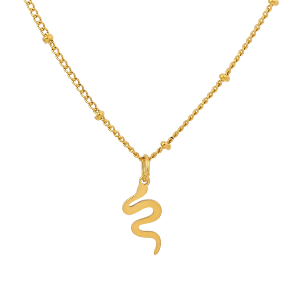 Collier pendentif Serpent Simple