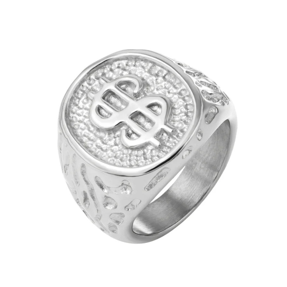 Bague Dollar Homme argent