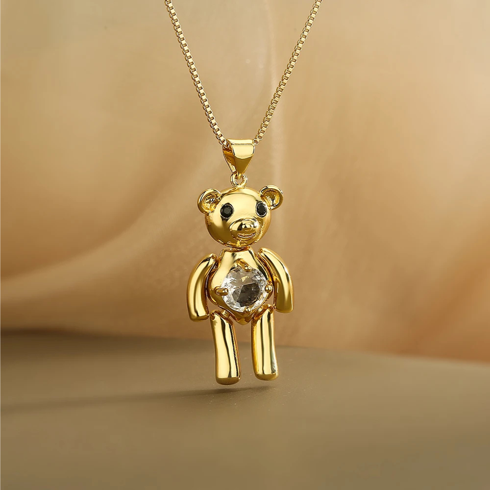 Collier avec Ours or