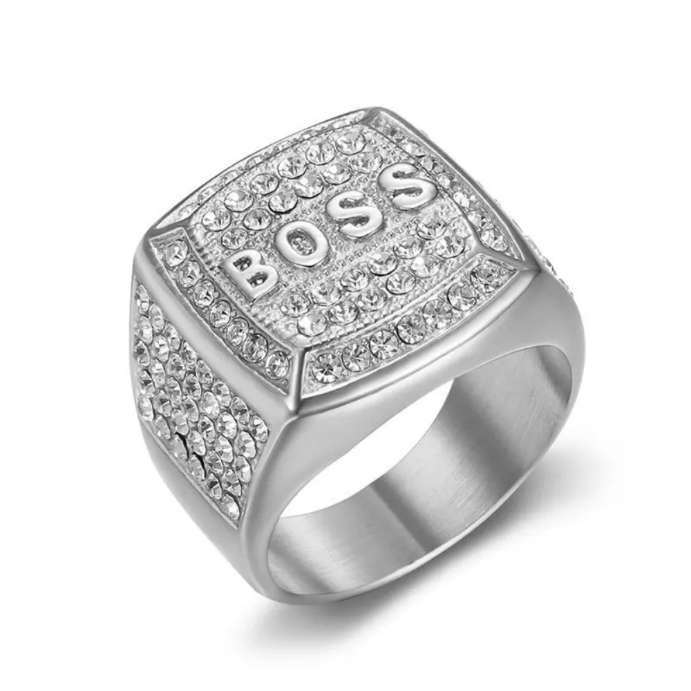 Chevalière Boss argent