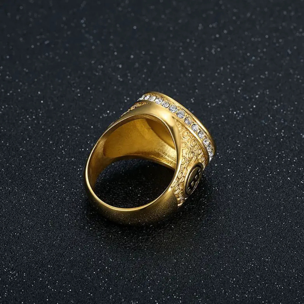 Bague Bitcoin Or et Noire