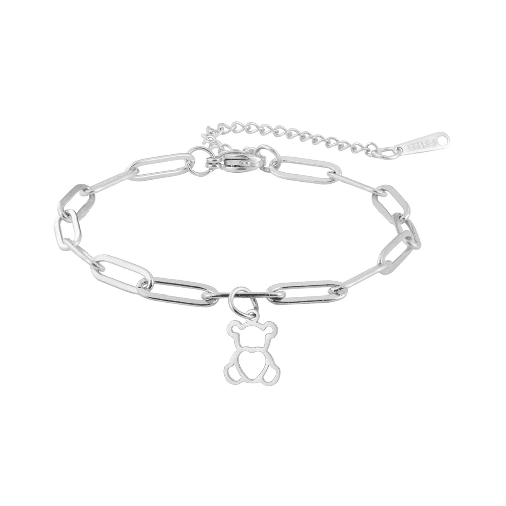 Bracelet Ours Chaîne argent