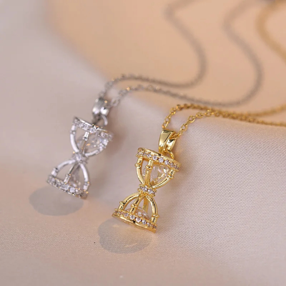 Collier Sablier Strass