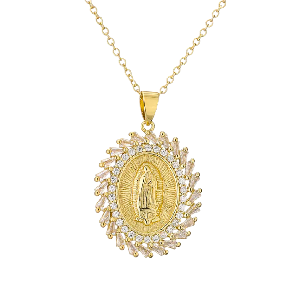 Collier Médaille Vierge Marie Or