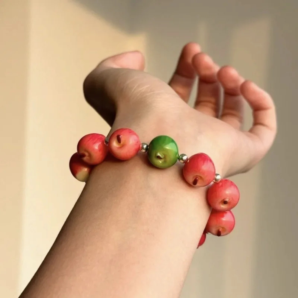 Bracelet en Perles de Pomme femme
