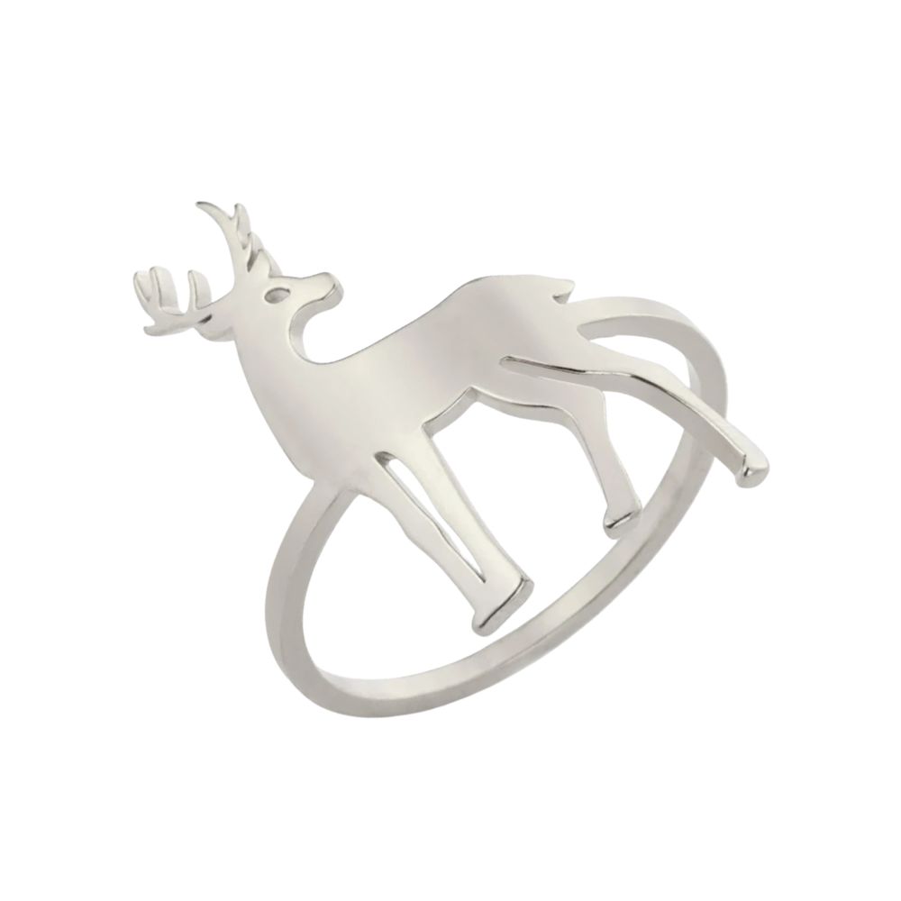 Bague Cerf Femme argent