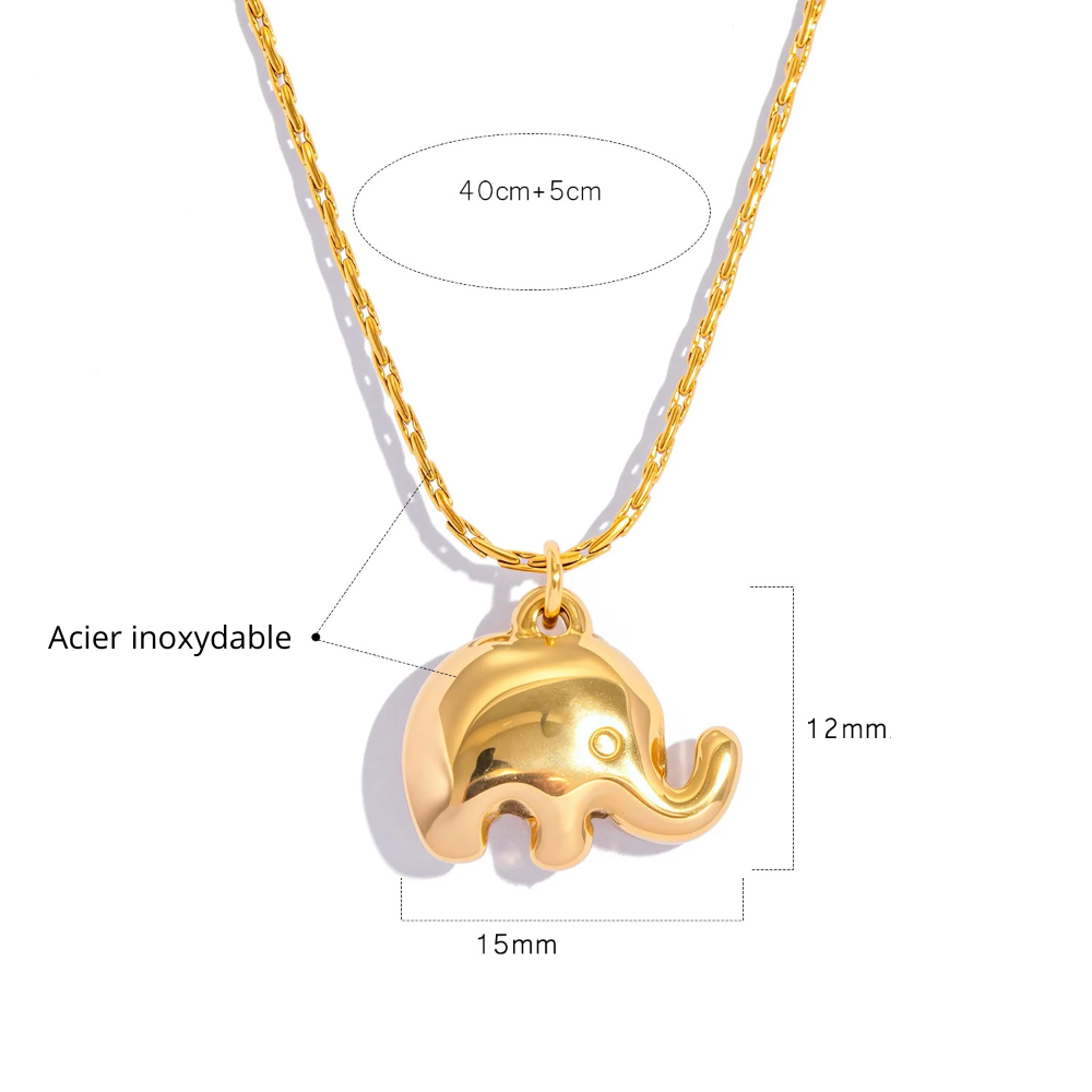 Collier Éléphant Femme pendentif