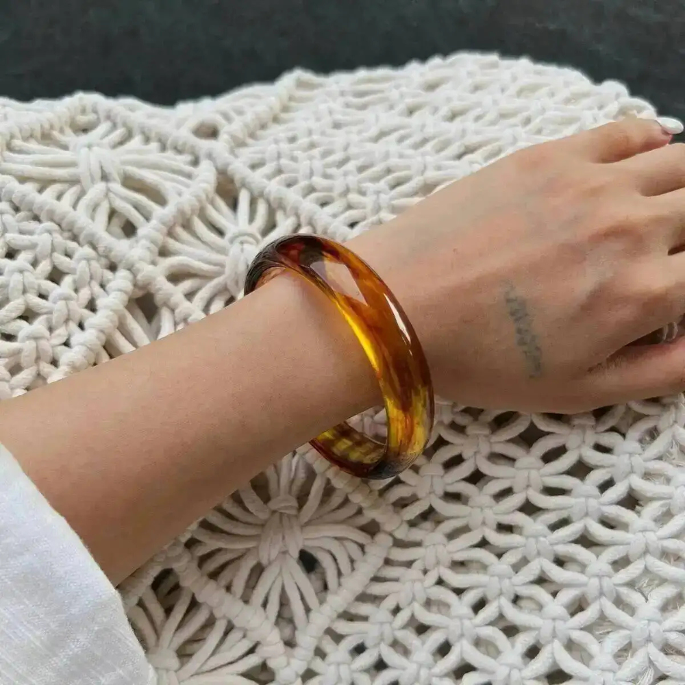 Bracelet Résine Brun femme