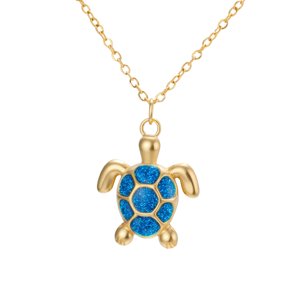 Collier Tortue Bleue
