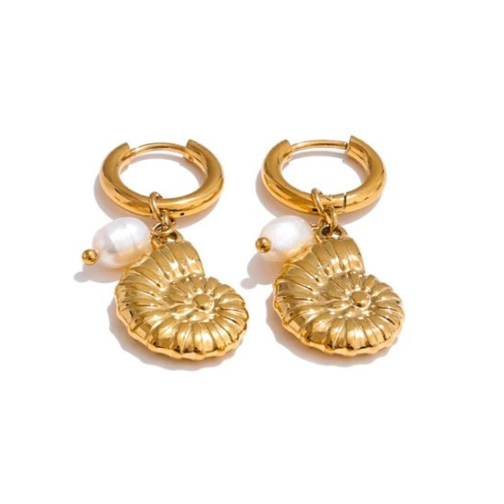 Boucles d'Oreilles Breloque Escargot
