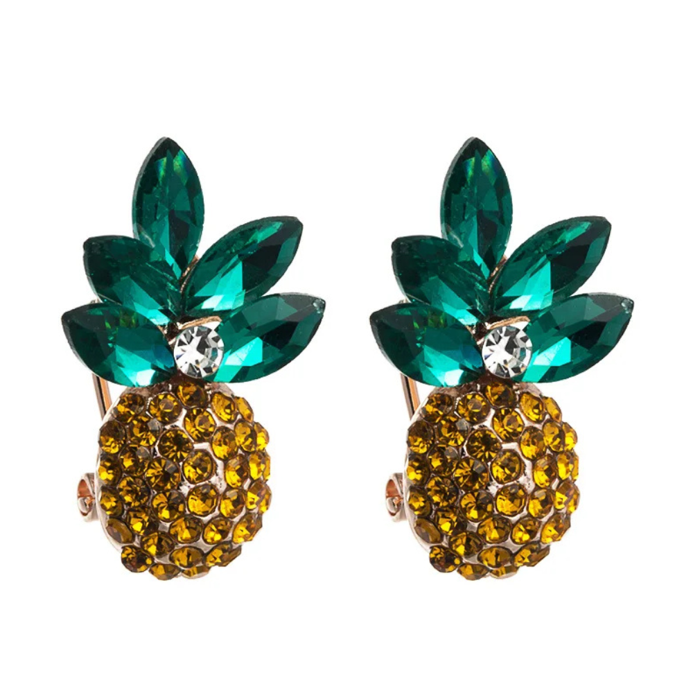 Boucles d'Oreilles forme Ananas