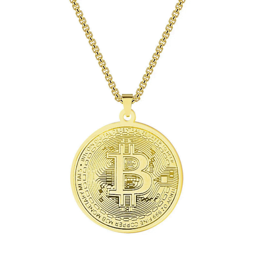 Collier Pendentif Bitcoin