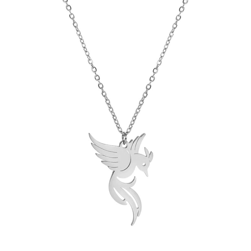 Collier Oiseau Phœnix argent