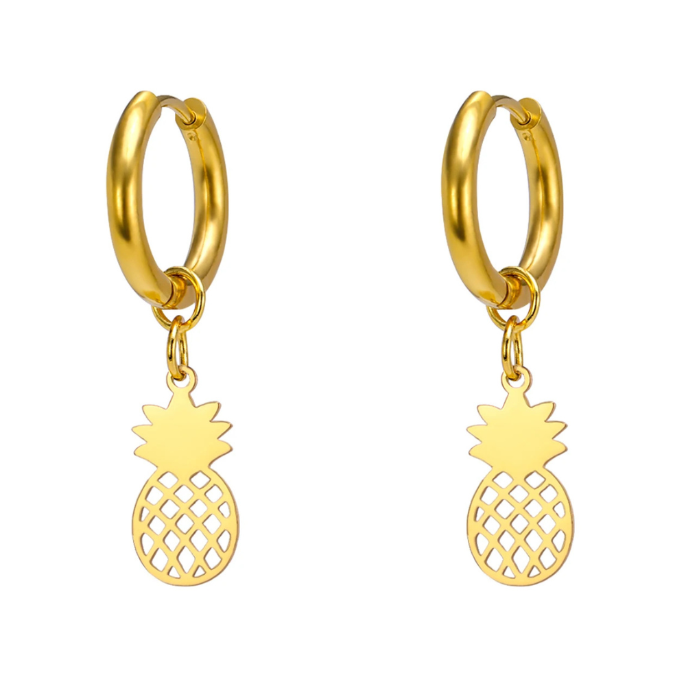 Boucles d'Oreilles Ananas Femme