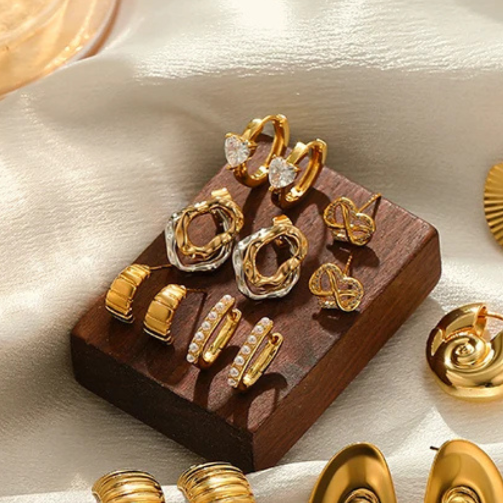 Boucles d'Oreilles Or Diamant Coeur femme