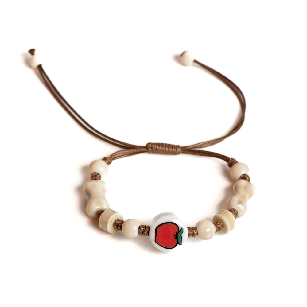 Bracelet Cordon Pomme femme