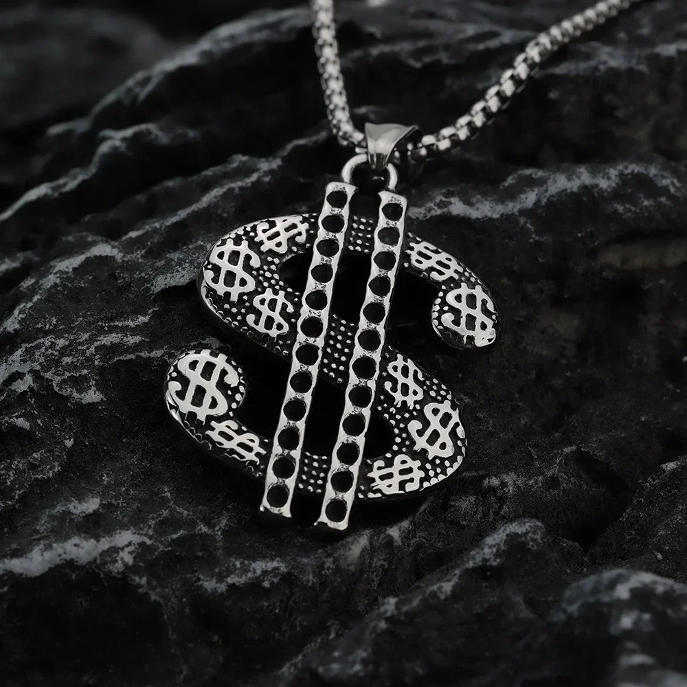 Collier avec Dollars noir