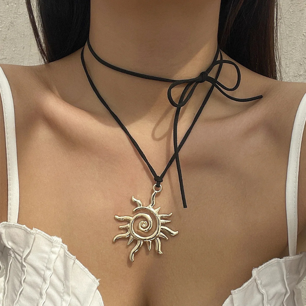 Collier Soleil Corde