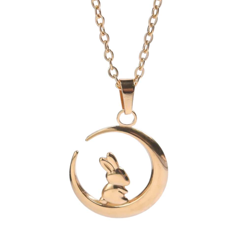 Collier Lune Lapin